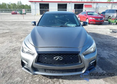 2019 Infiniti Q50 3.0T Red Sport 400 from USA, damaged, VIN JN1FV7AP8KM760675